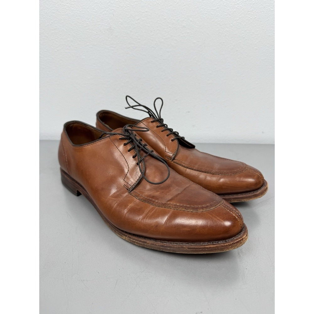 Allen Edmonds LaSalle Oxford Shoes Mens 10.5 D Split Apron Toe Brown Leather